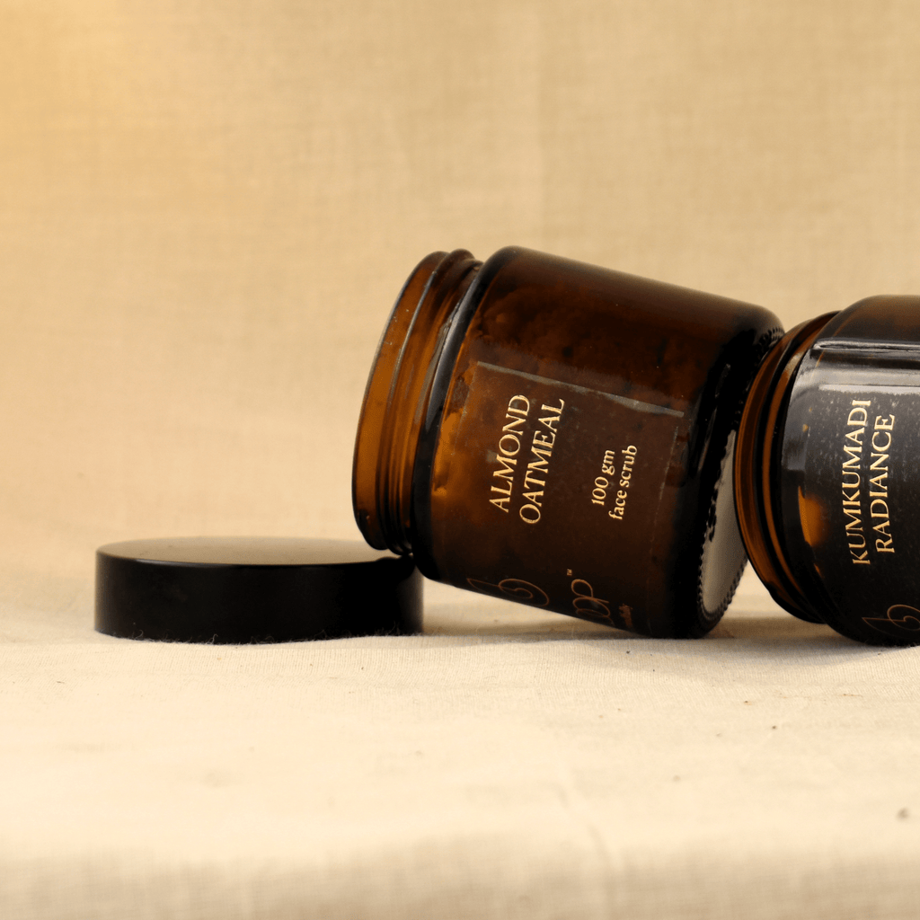 Bloop Almond Oatmeal Face Scrub – gentle exfoliator for soft, glowing skin